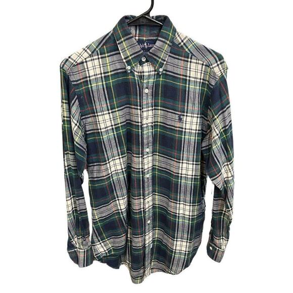 Ralph Lauren Men's Size Small Shirt Classic Fit Plaid Flannel Button Down #M1363 - Picture 1 of 6